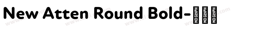 New Atten Round Bold字体转换